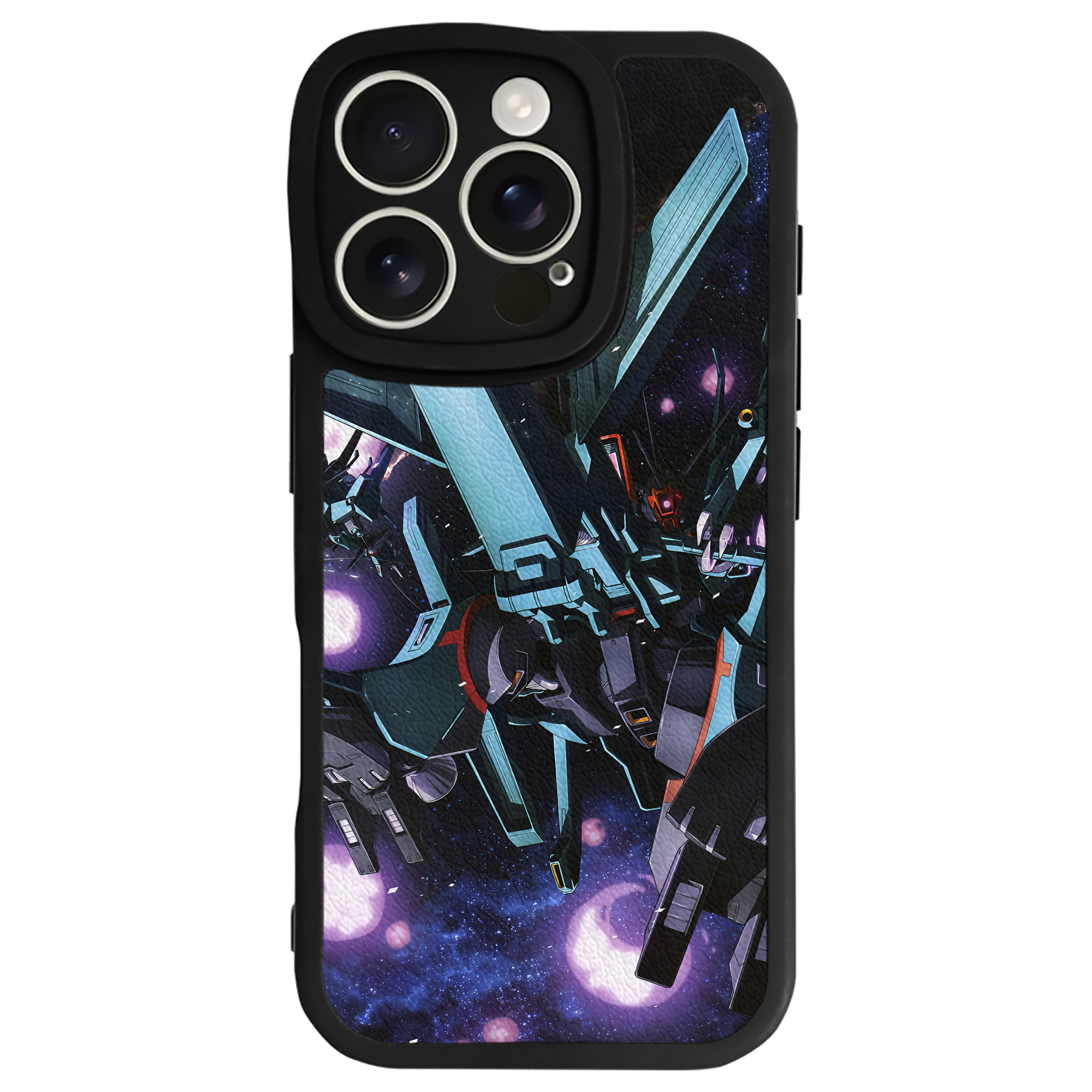（画像用） 機動戦士ガンダム Mobile Suit Gundam 【iPhone 16シリーズ対応】シリコンスマホケース（レザー調） 材質：シリコン